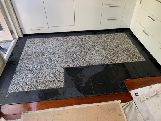 terrazzo vloer keuken